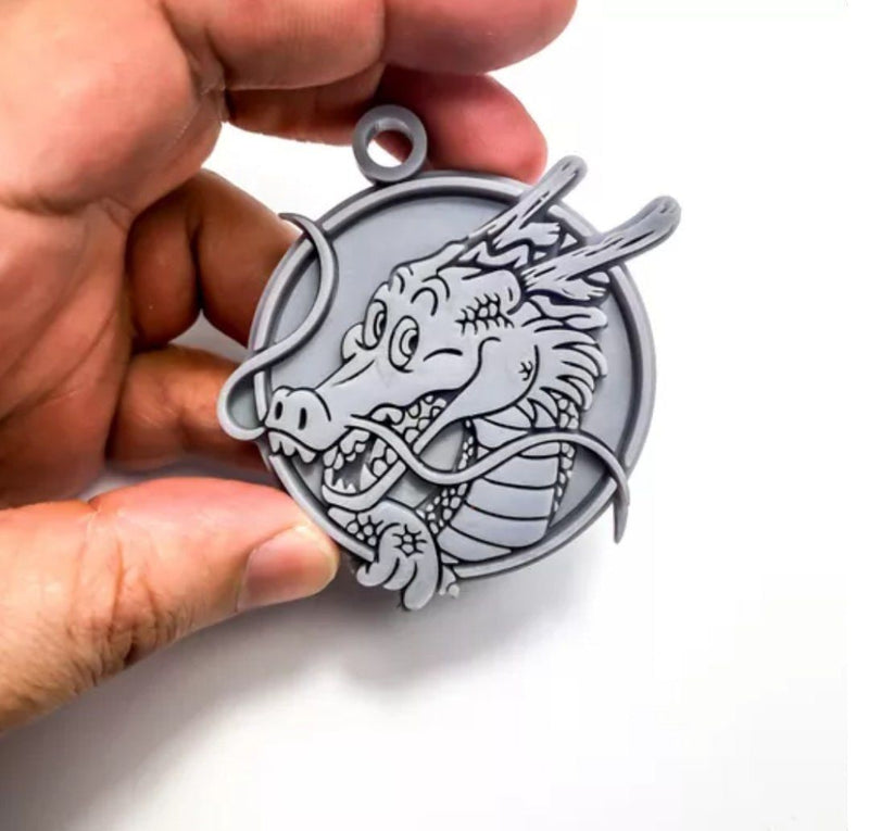 Chaveiro Shenlong Dragon Ball Z | Medalhão Dragão Colecionável